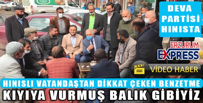 DEVA PARTİSİ İL BAŞKANI BİNGÖL HINIS'TA