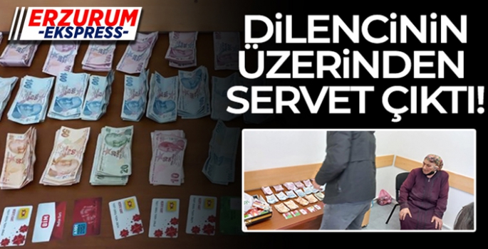 Dilencinin üzerinden servet çıktı