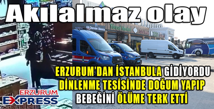 Dinlenme tesisi tuvaletinde doğurduğu bebeğini ölüme terk etti