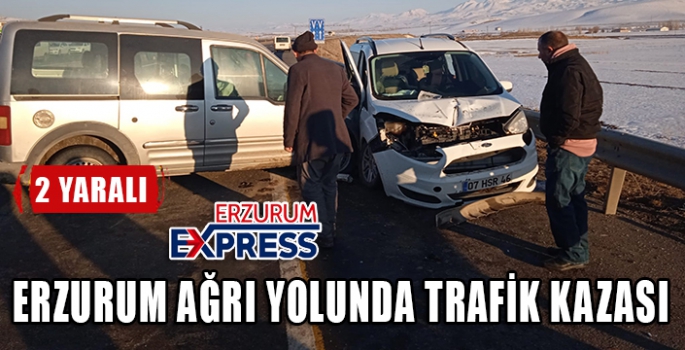 Direksiyon hakimiyetini kaybetti karşı şeritten gelen otomobile çarptı: 2 yaralı