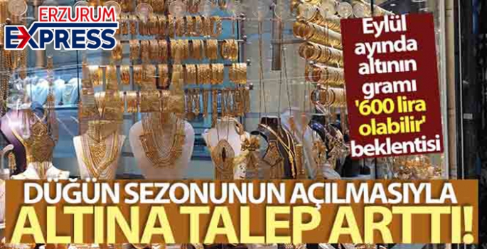 Düğün sezonunun açılmasıyla altına talep arttı