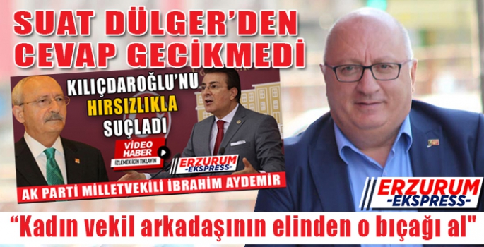 DÜLGER'DEN, AYDEMİR'E JET YANIT 