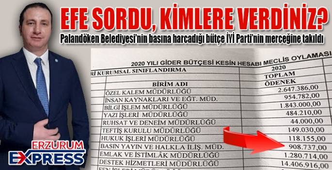 EFE SORDU KİMLERE VERDİNİZ?