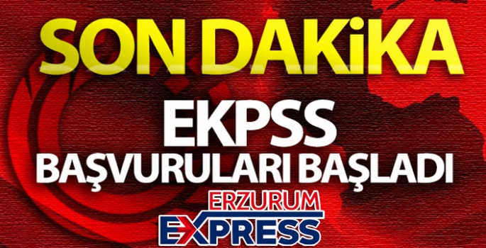 EKPSS için başvurular başladı