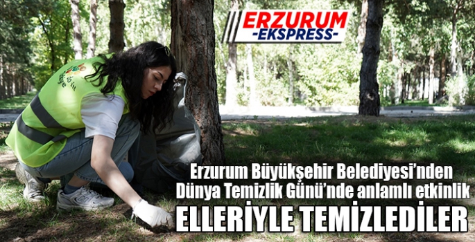 ELLERİYLE TEMİZLEDİLER