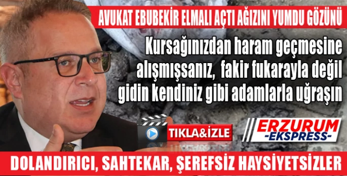 Elmalı, açtı ağızını yumdu gözünü