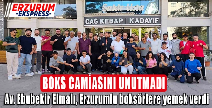 Elmalı boks camiasını unutmadı