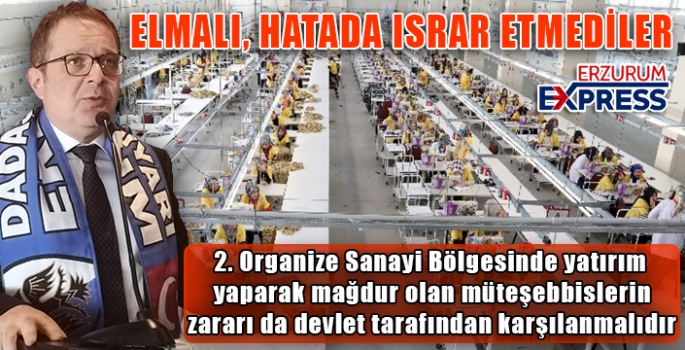 ELMALI, HATADA ISRAR ETMEDİLER.