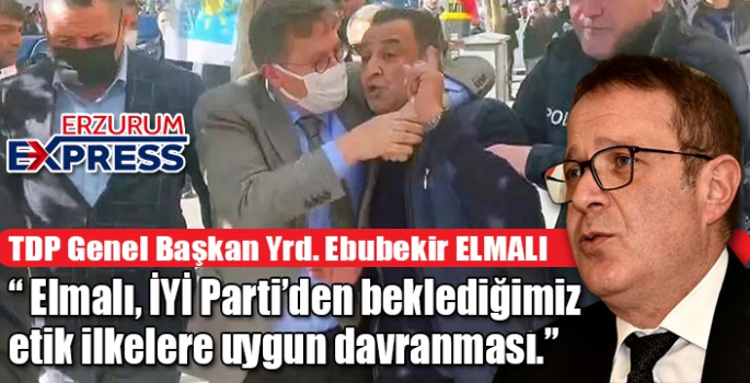 Elmalı, İYİ Parti’den beklediğimiz etik ilkelere uygun davranması. 