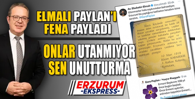 ELMALI, PAYLAN'IN, AĞIZININ PAYINI VERDİ