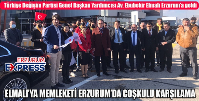 ELMALI'YA MEMLEKETİ ERZURUM'DA COŞKULU KARŞILAMA 