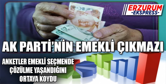 Emekli Seçmen AK Parti'yi zorlayacak  