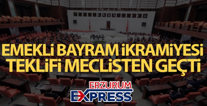 Emeklilere bayram ikramiyesi teklif kabul edildi