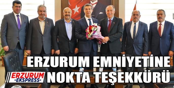 Emniyete nokta teşekkürü