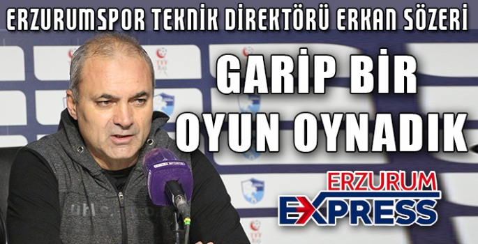 Erkan Sözeri: ”İlk yarıda oynadığımız oyunu 90 dakikaya yaymak istiyoruz”
