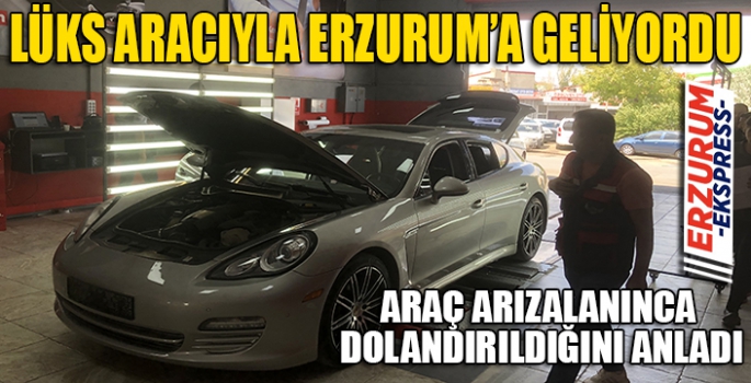 ERZURUM'A GELİYORDU, SATIN ALDIĞI ARAÇ ARIZALANDI, DOLANDIRILDIĞINI ANLADI. 