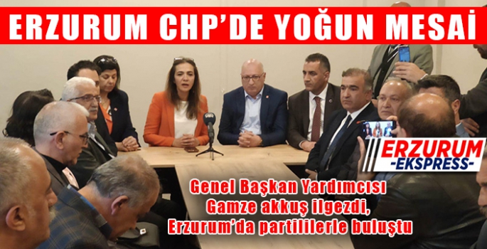 ERZURUM CHP’DE YOĞUN MESAİ 