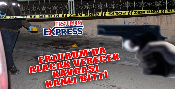 Erzurum'da, alacak verecek kavgası kanlı bitti: 1 yaralı