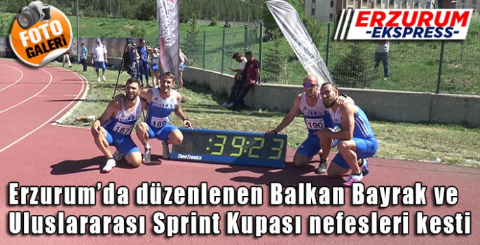 Erzurum’da Balkan Bayrak ve Uluslararası Sprint Kupası nefesleri kesti