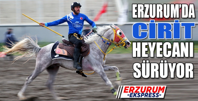 Erzurum'da cirit heyecanı sürüyor