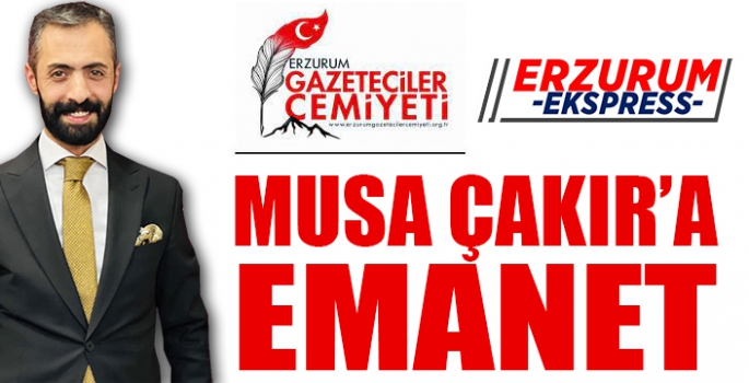 Erzurum'da Gazeteciler Musa Çakır dedi. 