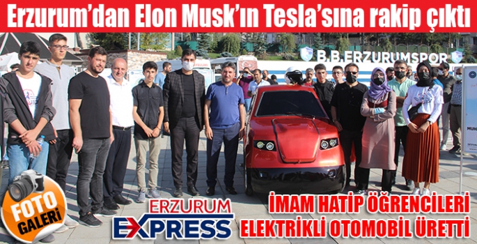 ERZURUM'DA İMAM HATİP ÖĞRENCİLERİ ELEKTRİKLİ OTOMOBİL ÜRETTİ 