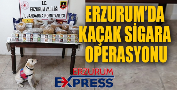 Erzurum’da kaçak sigara operasyonu