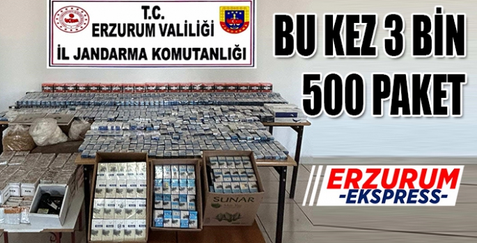 Erzurum'da kaçak sigaraya geçit yok. 