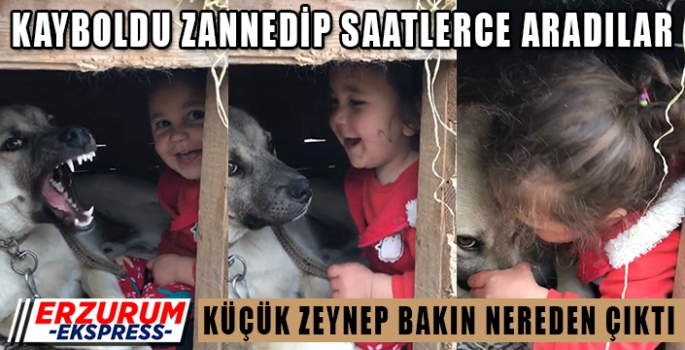 Erzurum’da küçük çocuğun köpek sevgisi görenleri gülümsetti