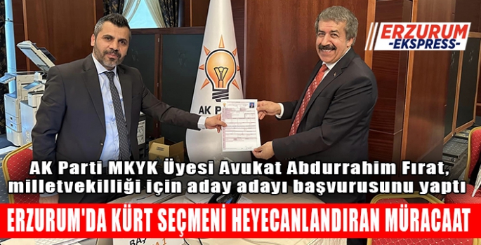 ERZURUM'DA KÜRT SEÇMENİ HEYECANLANDIRAN MÜRACAAT