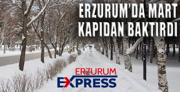  Erzurum’da Mart kapıdan baktırdı