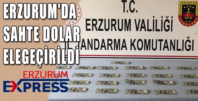 ERZURUM'DA SAHTE DOLAR ELEGEÇİRİLDİ