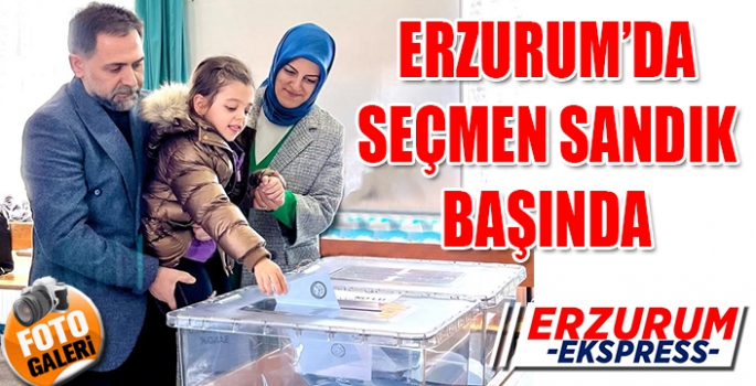 Erzurum’da seçmen sandık başında