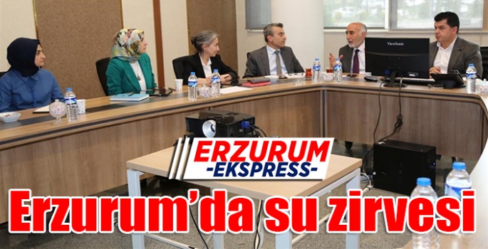 Erzurum’da su zirvesi