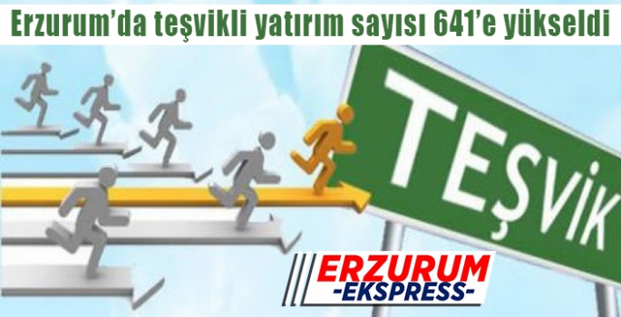 Erzurum’da teşvikli yatırım sayısı 641’e yükseldi