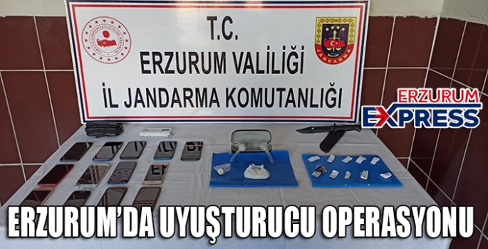 Erzurum’da uyuşturucu operasyonu