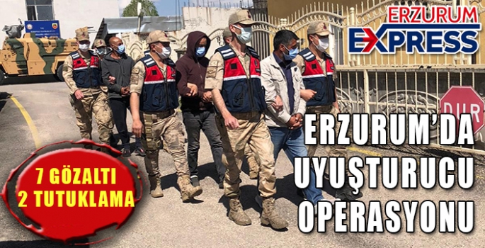 Erzurum’da uyuşturucu operasyonu: 2 tutuklama