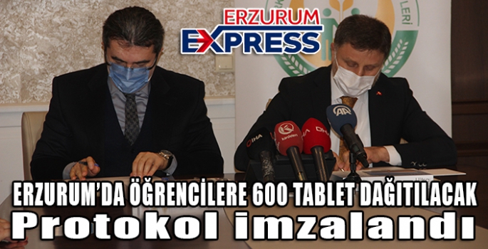Erzurum’daki öğrencilere 600 tablet dağıtılacak