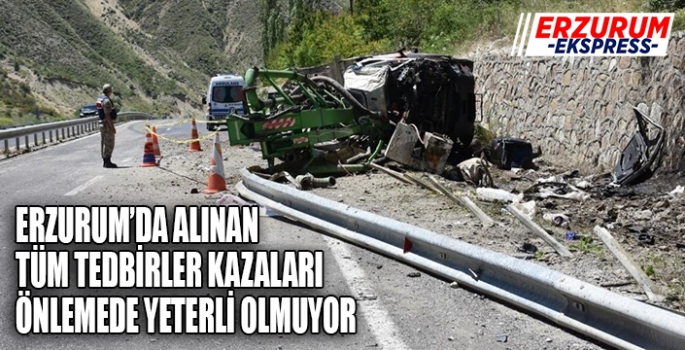 Erzurum jandarma bölgesinde 10 ayda 145 trafik kazası