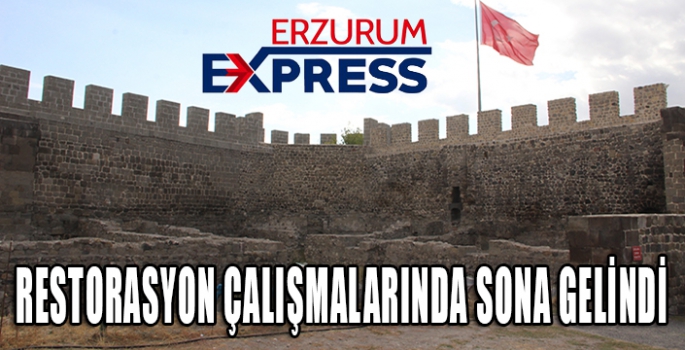 Erzurum Kalesi restorasyon çalışmalarında sona gelindi