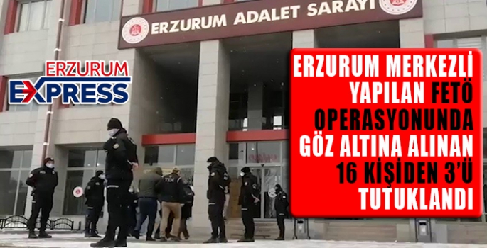 Erzurum merkezli 8 ilde FETÖ operasyonu: 3 tutuklama