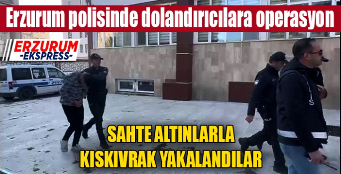 Erzurum polisinde dolandırıcılara operasyon