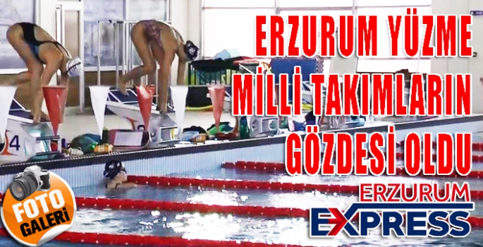 Erzurum, yüzme milli takımlarının gözdesi oldu