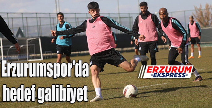 Erzurumspor'da hedef galibiyet