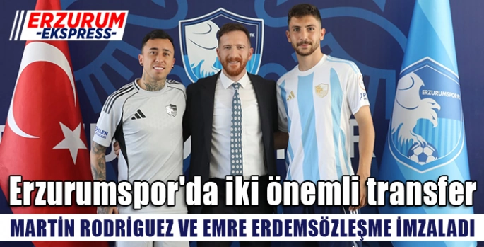 Erzurumspor'da iki transfer