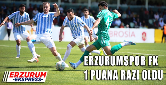 ERZURUMSPOR FK BİR PUANA RAZI OLDU