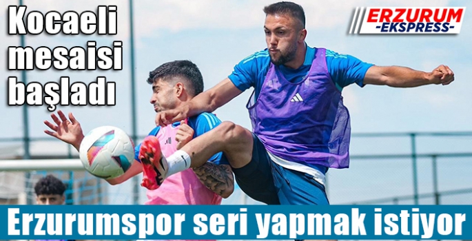 Erzurumspor seri yapmak istiyor 