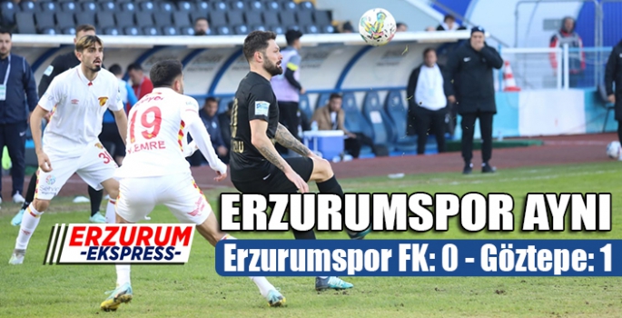 ERZURUMSPOR YİNE AYNI... 