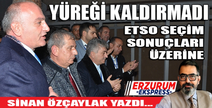 ETSO SEÇİM SONUÇLARI ÜZERİNE