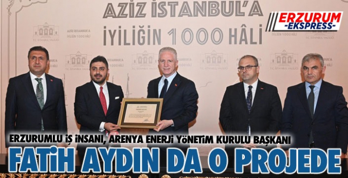 Fatih Aydın da o projede...